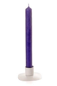 Свеча магическая фиолетовая, парафин, 20х2 см, время горения 9 ч