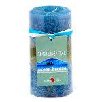 Свеча &quot;Sentimental&quot;, запах-океан, 10 см, 170 гр