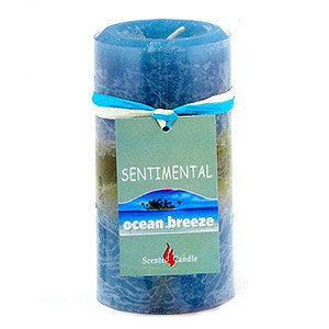 Свеча "Sentimental", запах-океан, 10 см, 170 гр