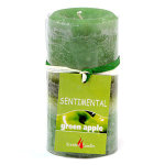 Свеча &quot;Sentimental&quot;, запах-яблоко, 10 см, 170 гр