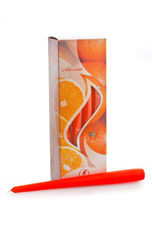 Свеча "Апельсин", ароматизированная, 25 см, время горения 7 ч, 12 шт