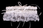 Набор подвязок для невесты, белый, 17х8см