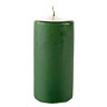 Свеча пеньковая, 6х12 см, зелёная, время горения 35 ч
