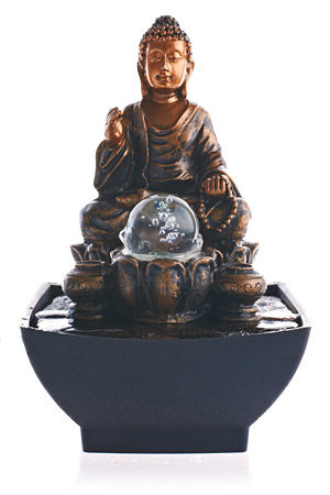 Фонтан настольный "Будда", с подсветкой
