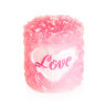 Cвеча "Love", розовая, 5.6x6.1см