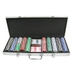Набор для покера в металлическом кейсе №7 (500 фишек)