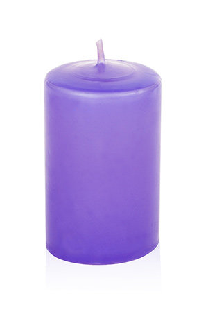 Набор свечей "Фиалка", ароматизированные, столбики, 4х6 см, 2 шт, время горения 6 ч