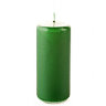 Свеча пеньковая, 4х9 см, зелёная, время горения 11 ч