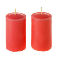 Набор свечей ароматизированных "Клубника", 4х6 см, в подарочной упаковке2 шт, время горения 5 ч