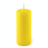 Свеча пеньковая, 4х9 см, жёлтая, время горения 11 ч