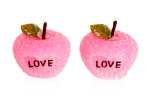 Набор свечей &quot;Happy Valentine's Day&quot;, розовые, 4.5x3.5см, 2шт