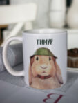 Кружка для чая &quot;Кролик-боец&quot; Тимур