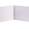 Книга свадебных пожеланий "Белые лебеди" с сердцами с ленточкой, мягкой обложке, 230х160мм
