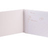 Книга свадебных пожеланий "Цветы с обручальными кольцами" в мягкой обложке, 230х160мм