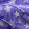плед с рукавами фиолетовый со звездами
