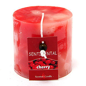 Свеча "Sentimental", запах-вишня, 7 см, 280 гр
