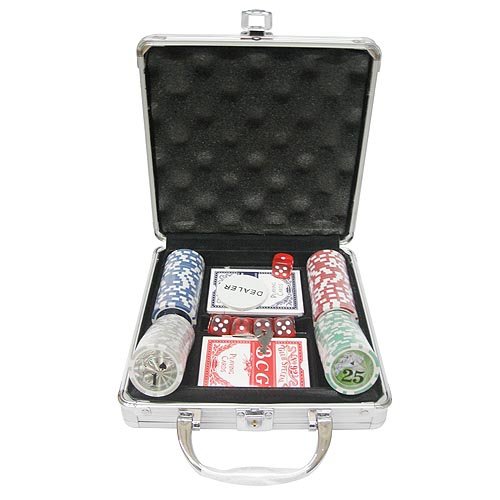 Набор для покера в металлическом кейсе №9 (100 фишек)