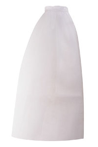 Фата для девичника на гребне, белый, 63 см