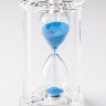 Часы песочные стеклянные  голубые